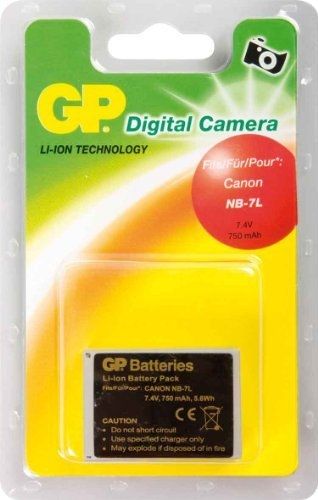 Batterie Gold Peak Li-ion pour appareil photo numérique Canon PowerShot G10, G11, G12, SX30 IS (750 mAh)