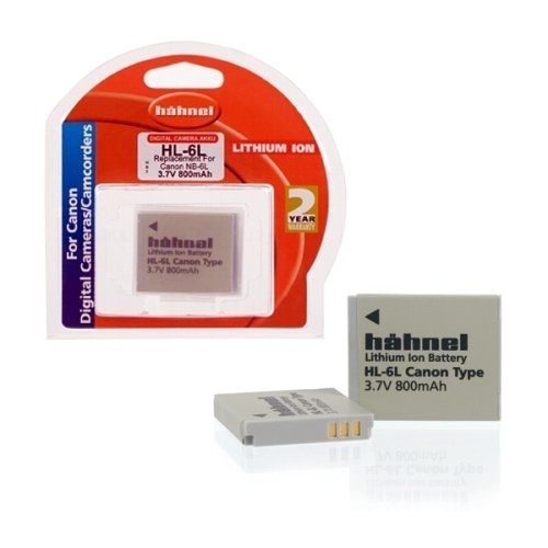 Hahnel Li-ion Battery Equivalent Canon NB-6L - 3.7V - 800mAh
