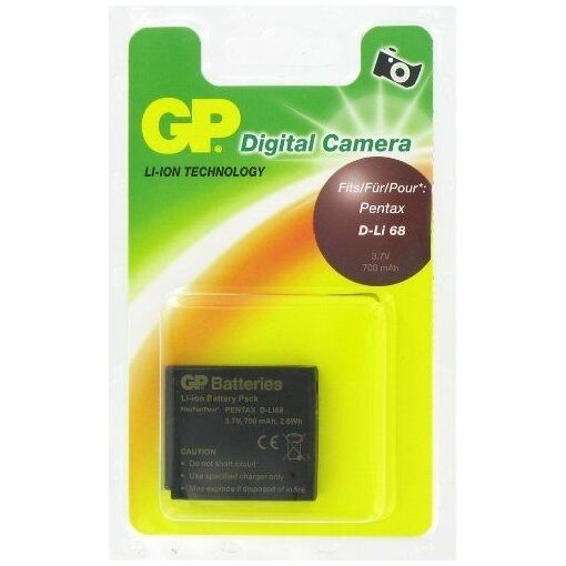 GP Pentax D-LI68 Digital Camera Battery