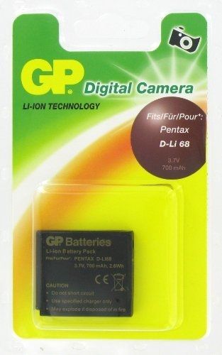 Batterie GP de type Pentax D-LI68 pour appareil photo numérique