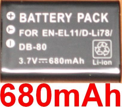 Batería Hahnel equivalente a Nikon EN-EL11 Li-ion - 3.7V - 650mAh