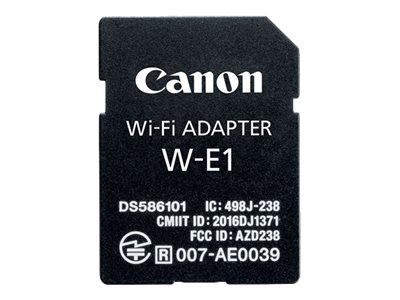 Adaptateur Wi-Fi Canon W-E1 - Format Carte SD - pour Appareils Photo EOS Compatibles avec Deux Emplacements de Cartes