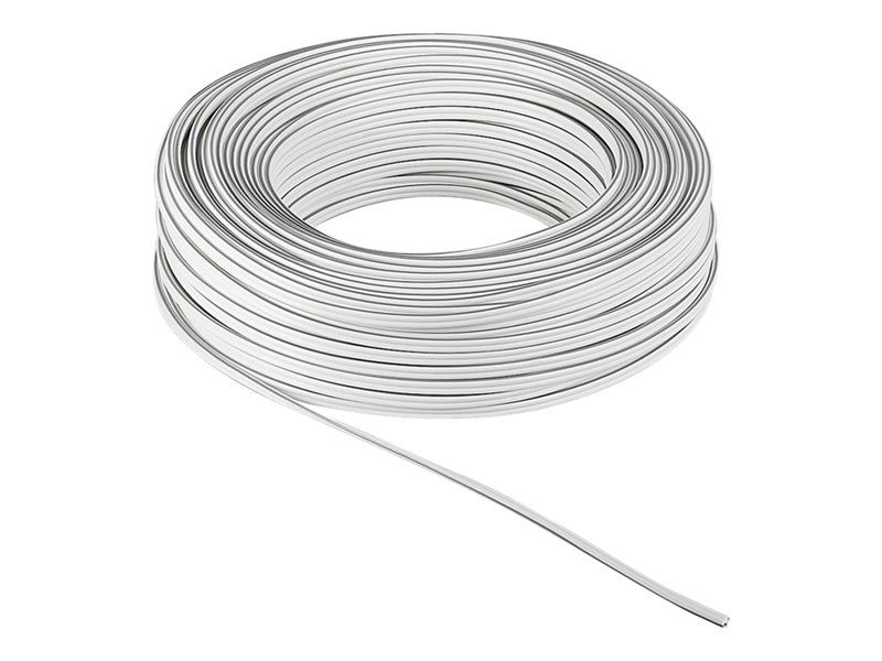 Wentronic Speaker Cable - 2.5mm² - 50m - White