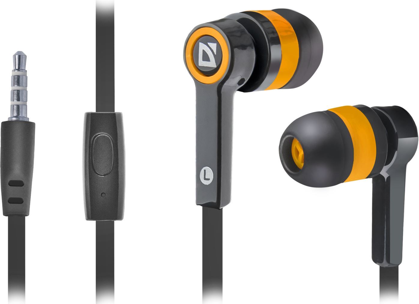 Auriculares inalámbricos Defender Pulse 420 para dispositivos móviles - Negro y Naranja