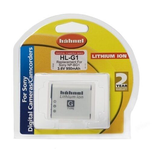 Batterie Hahnel équivalente Sony NP-BG1 Li-ion - 3,4 V - 950 mAh