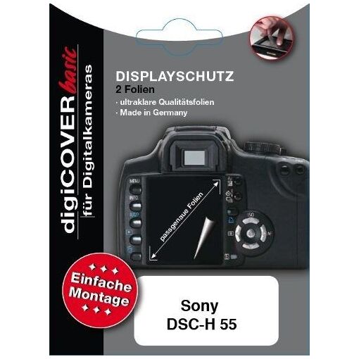 Digicover Screen Protector for Sony DSC-H55