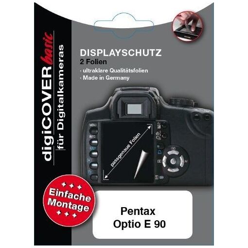 Digicover Screen Protector for Pentax Optio E90