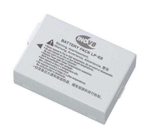 Inov-8 Rechargeable Battery for Digital Camera (Canon LP-E8 Equivalent) - 1120 mAh - 7.4V - Li-ion - 2 Year Warranty
