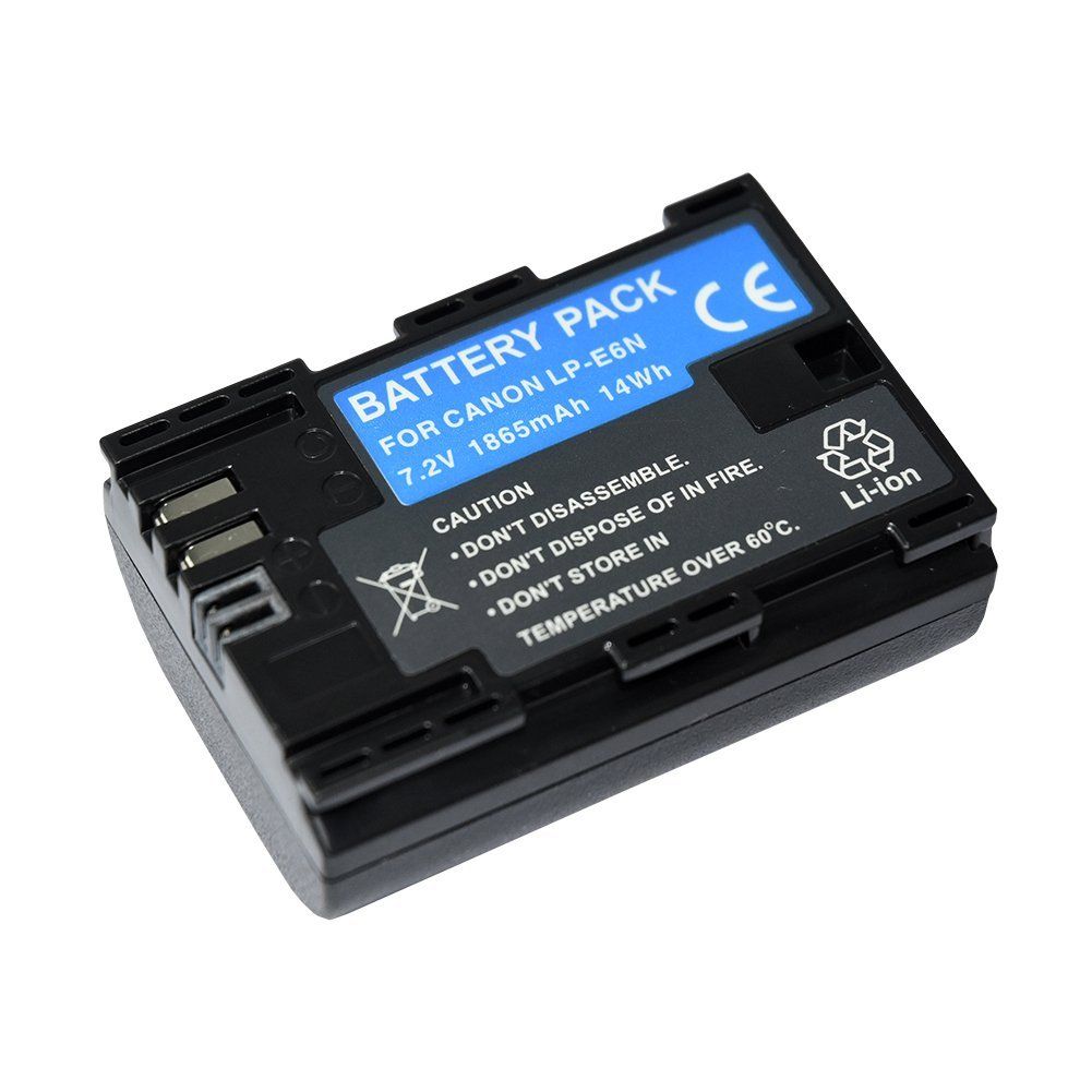 Batería recargable MP Power LP-E6 LPE6N 1865 mAh con chip de información para Canon EOS 5D Mark IV