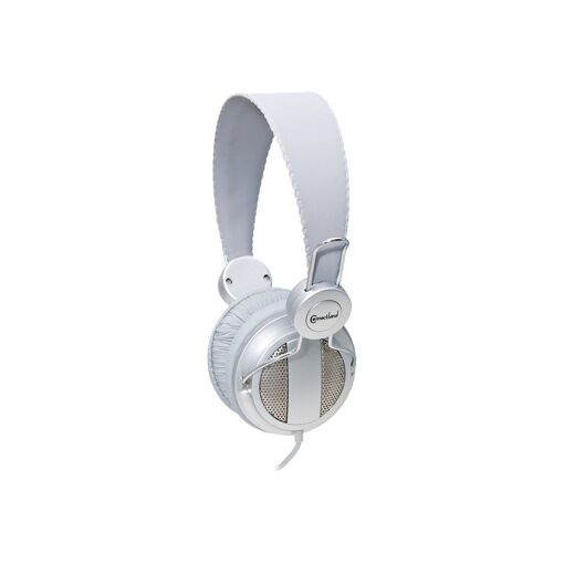 SybaUSA Connectland CL-AUD63026 - Wired Headphones with Microphone - Over Ear - 3.5mm Jack - Crystal Silver