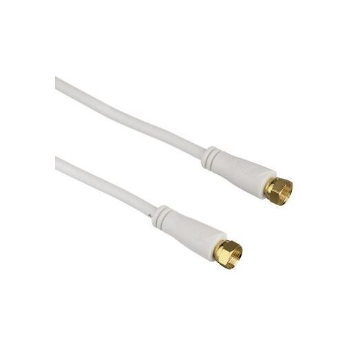 Câble coaxial Hama 5 m F Blanc