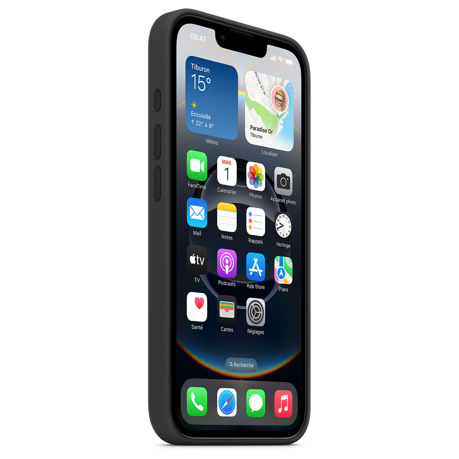 Funda de silicona Apple Negra para iPhone 16e