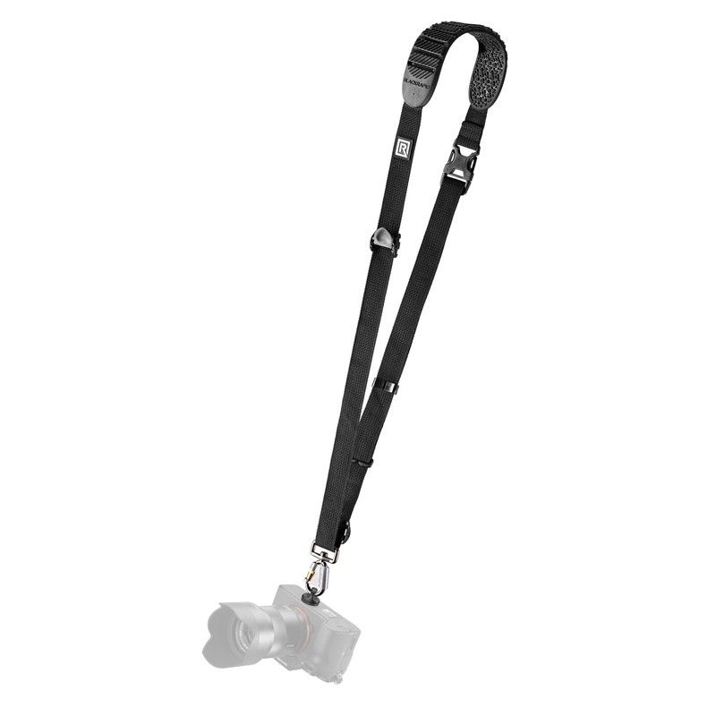 BlackRapid Cross Shot Breathe - Correa de hombro de goma moldeada negra - 361001