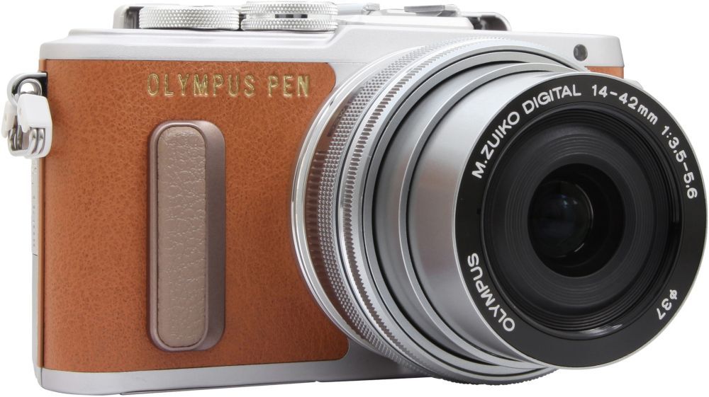Olympus PEN E-PL8 + 14-42mm EZ (Brown)
