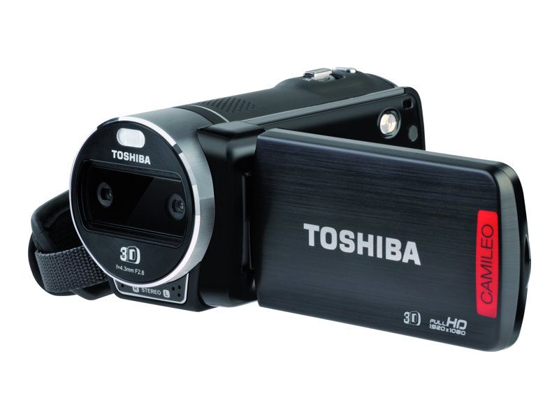 Toshiba CAMILEO Z100 3D Camera - 1080p HD - 5MP - Flash Card - Black