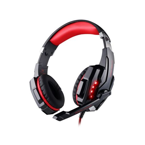 Auriculares para juegos OLALI KOTION EACH G9000 - Luz LED - Negro/Rojo