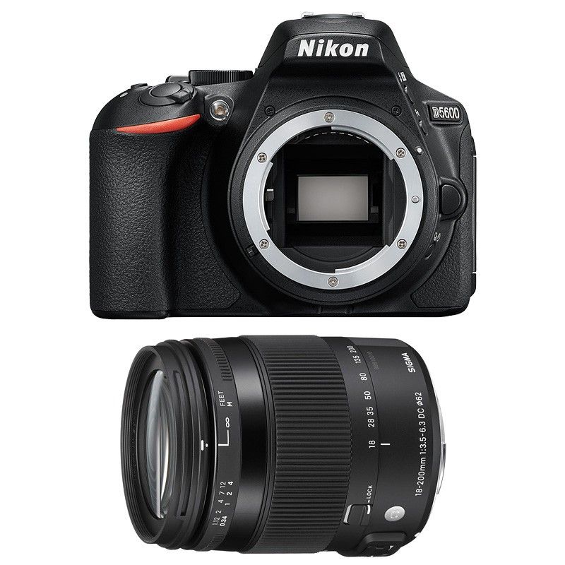 Nikon D5600 + Sigma 18-200 Contemporary 3-Year Warranty