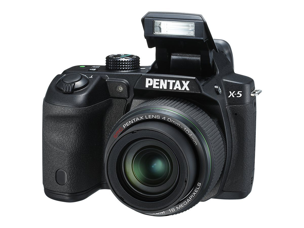 Appareil photo numérique Ricoh Pentax X-5 - Compact - 16 MP - 1080p - 26x de zoom optique - Noir