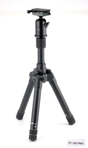 Velbon UT-63D Tripod with QHD-63D Head, 3-Foot, Black