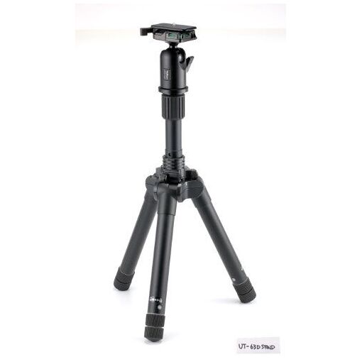 Trípode Velbon UT-63D con cabezal QHD-63D, 3 pies, Negro
