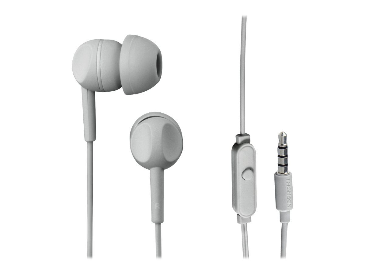 Thomson EAR3005GY - Wired Headphones with Microphone - In-ear - 3.5mm Jack - Grey