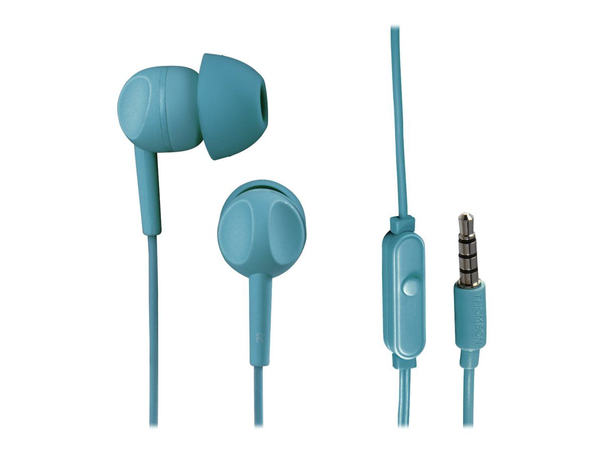 Thomson EAR3005TQ - Wired In-Ear Headphones with Microphone - Turquoise