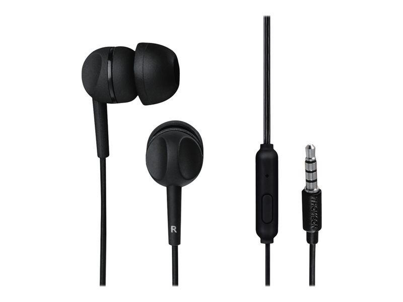 Hama EAR3005BK - Wired Earphones with Microphone - In-ear - 3.5mm Jack - Black
