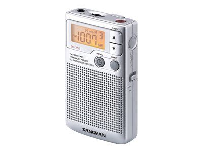 Sangean Electronics Portable Radio - Silver