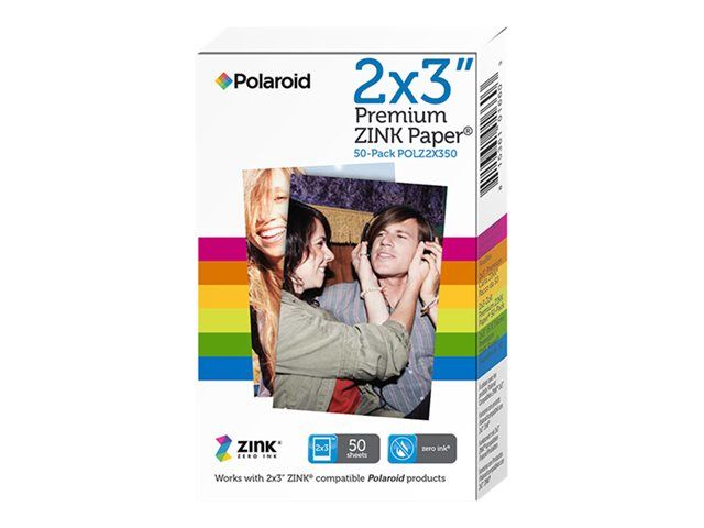Polaroid Premium ZINK Paper - 5x7cm Photo Sticker Paper - 50 Sheets