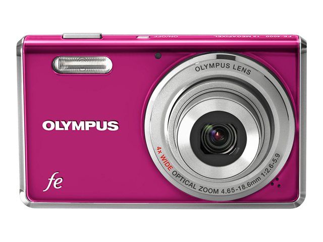 Olympus FE-4000 Compact Digital Camera - Red
