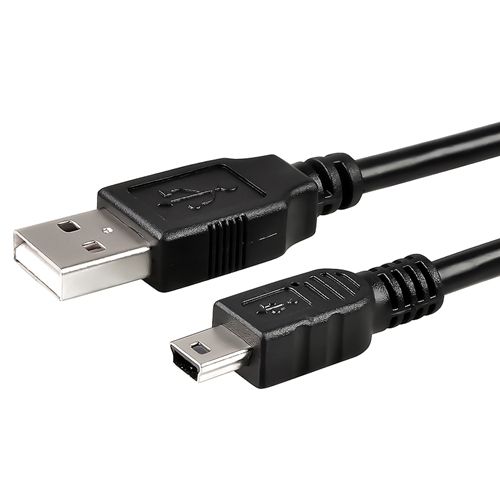 Cable USB 2.0 de Insten® Tipo A a Mini 5 Pin Tipo B para Canon PowerShot S95, Garmin Nuvi 850, 610, 205W