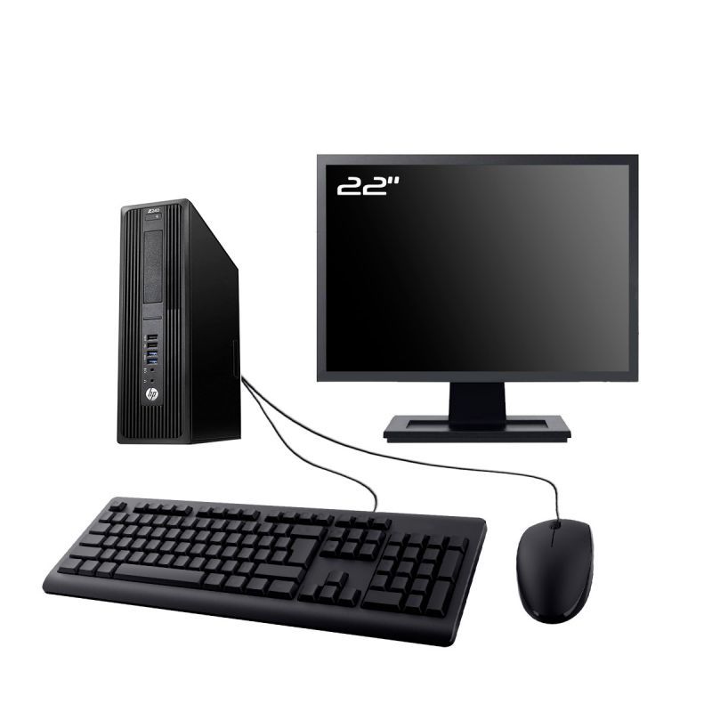 HP WorkStation Z240 SFF Computer - 22" Screen, Intel i5-6500, 64GB RAM, 2TB SSD, Windows 11