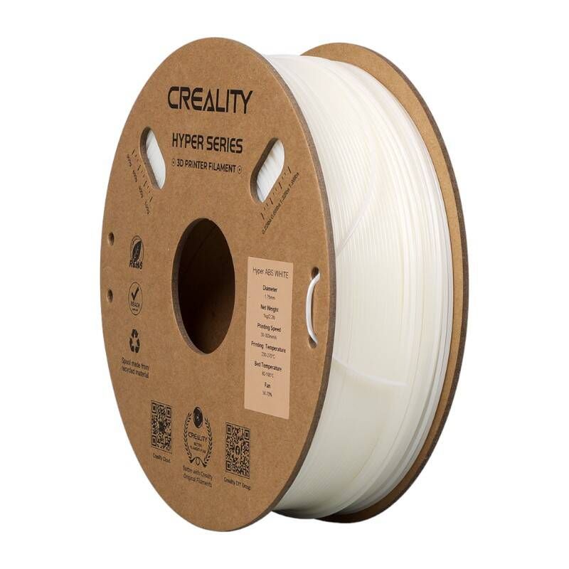 Filament Creality Hyper ABS (Blanc, 1,75 mm, 2,5 kg)