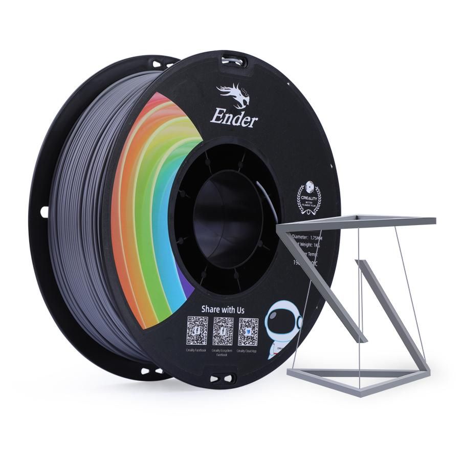Creality 3D PLA Filament, Gray, 1 kg