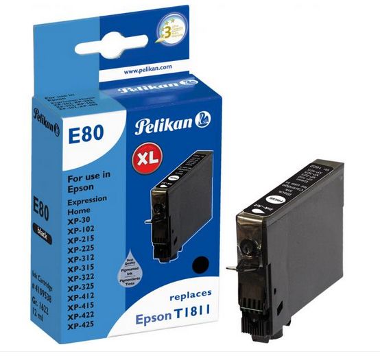 Pelikan E80 Pigment Ink Cartridge Black