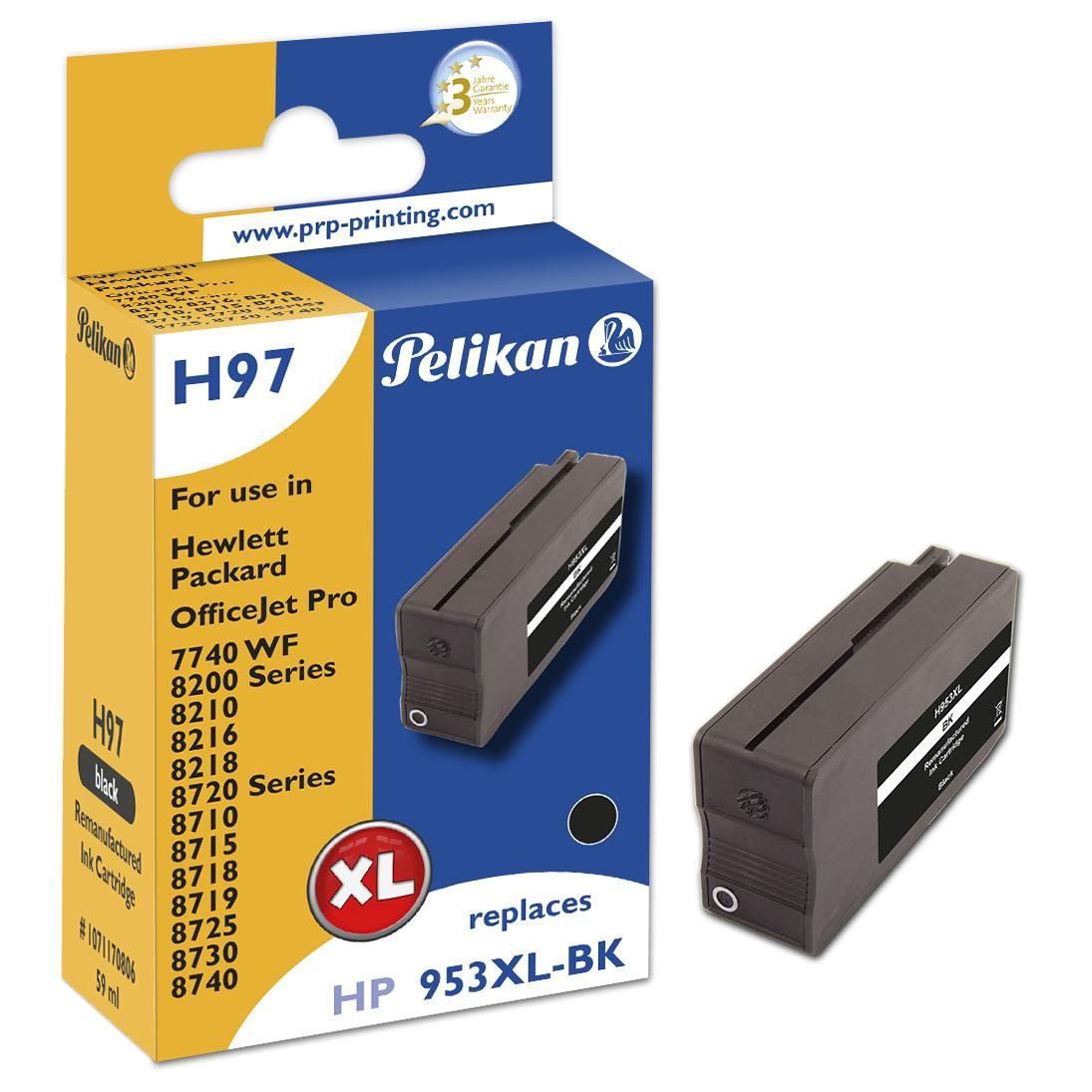 Pelikan H97 Black Ink Cartridge (XL) - 1 Piece