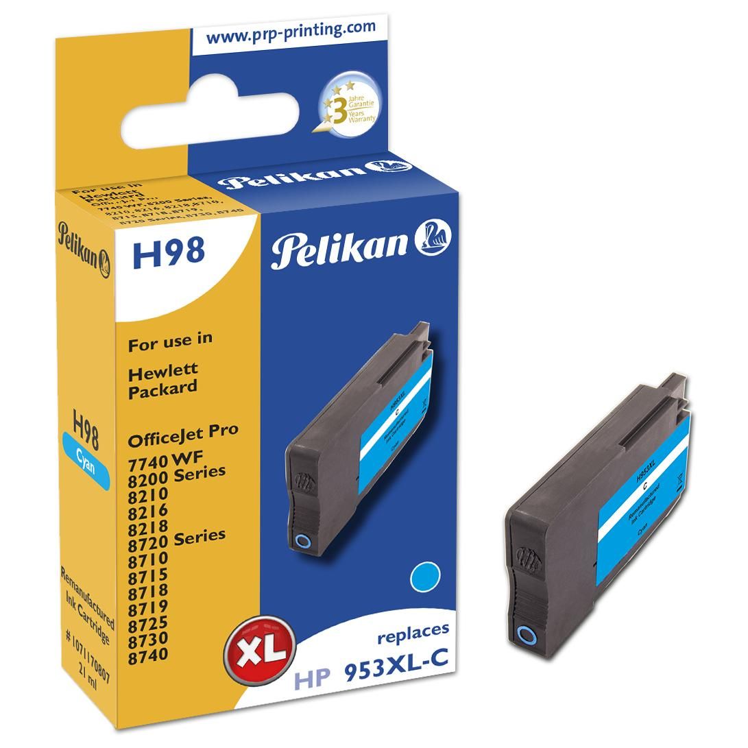 Pelikan H98 Cyan Ink Cartridge (XL) - 1 Piece