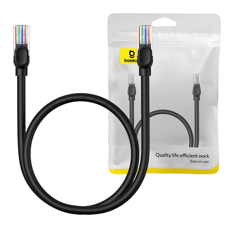 Baseus Ethernet Cat5 Cable, 0.5m (Black)