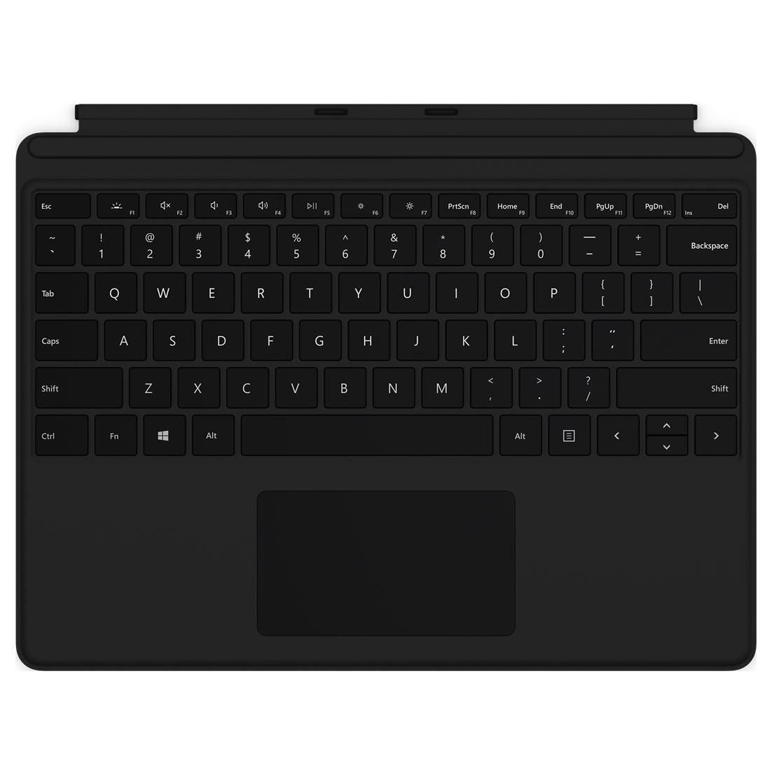 Teclado Microsoft Signature para Surface Pro - Teclado con panel táctil, acelerómetro, retroiluminación, soporte magnético - AZERTY - Negro