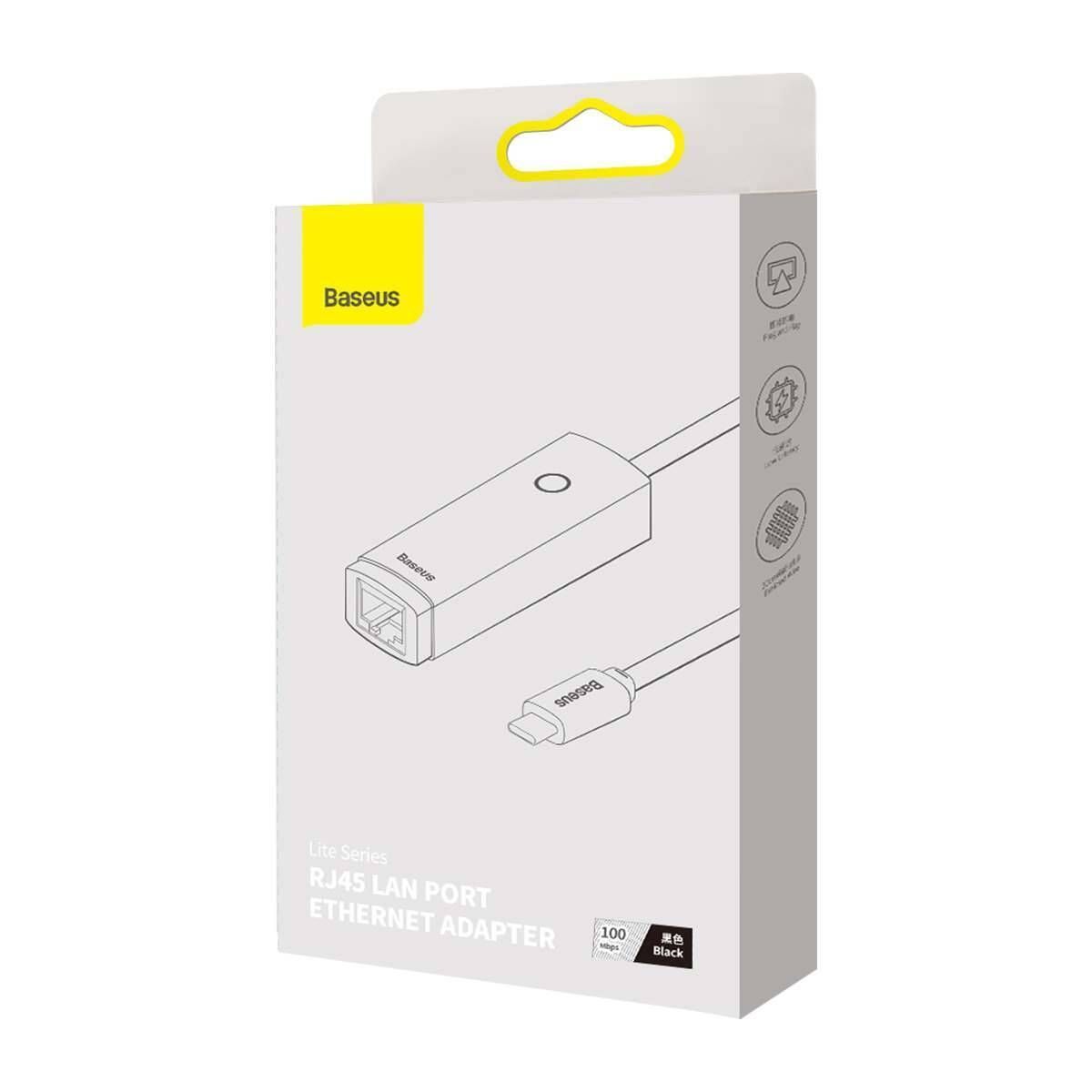 Baseus Ethernet Adapter Type-C to RJ45 (100Mbps)