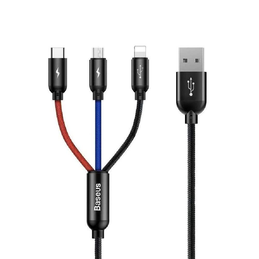 Baseus 0.3m USB Cable (A to C/Micro A/Lightning)