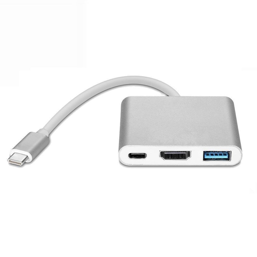 USB-C to USB 3.0, USB-C (USB PD) and HDMI 4K Multiport Adapter