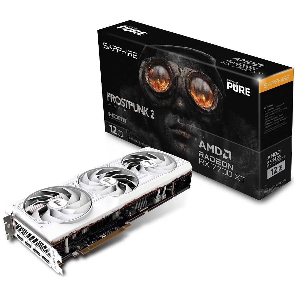 Sapphire Radeon RX 7700 XT Pure Frost Punk 2 Edition (12GB GDDR6, PCI-Express)