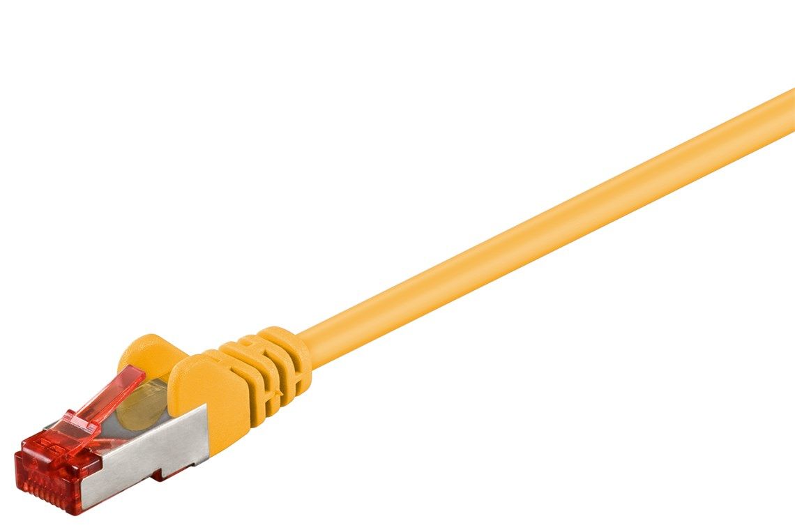 Goobay Cat6 Network Cable, 1m, Yellow (S/FTP)