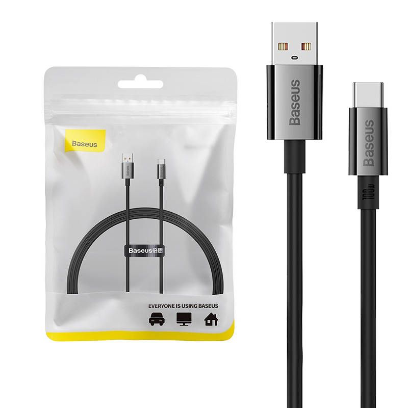 Baseus Superior 100W USB-C to USB Cable, 1m (Black)
