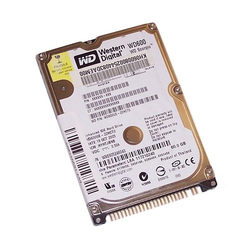 Western Digital 60GB 2.5-inch IDE SATA Hard Drive (WD600UE, 5400RPM, 2MB Cache)