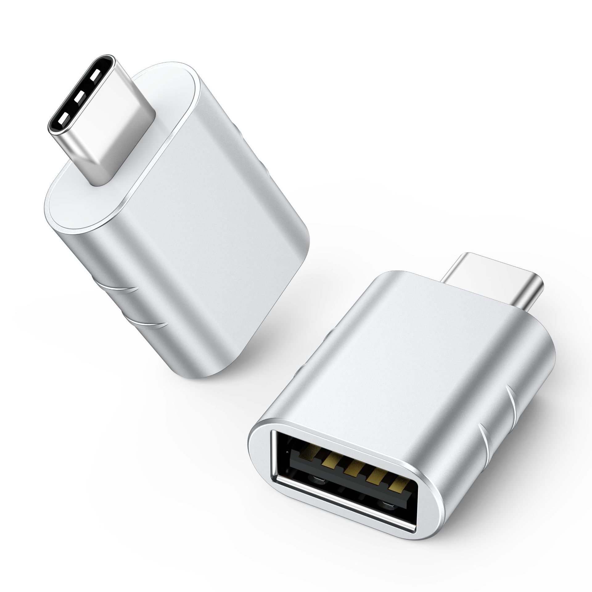 INF USB 3.2 to USB-C OTG Adapter - 10 Gbps Silver