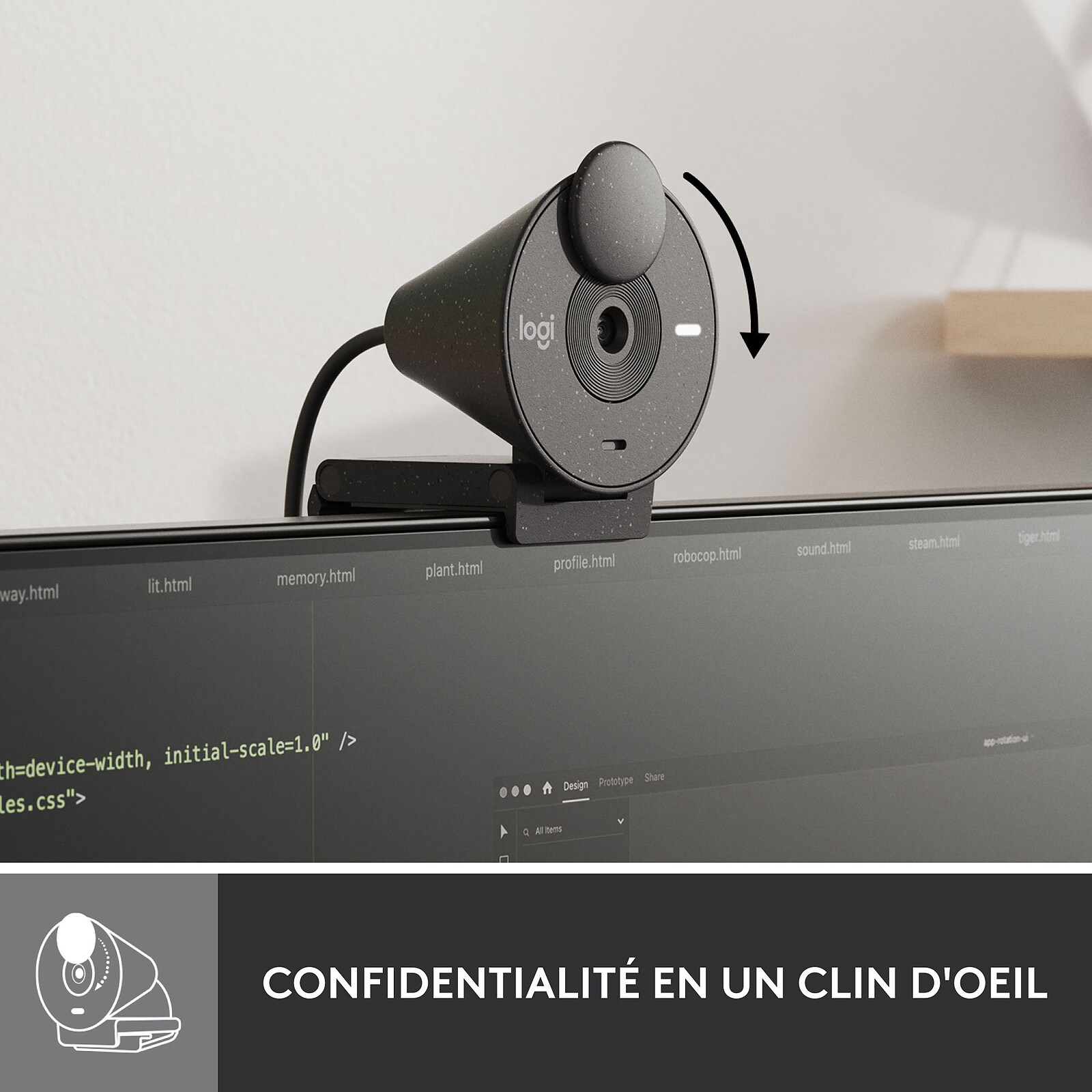 Logitech BRIO 300 (Gris grafito)