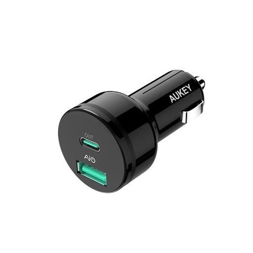 Chargeur universel pour appareils mobiles Aukey CC-Y7, 12 V de sortie, noir