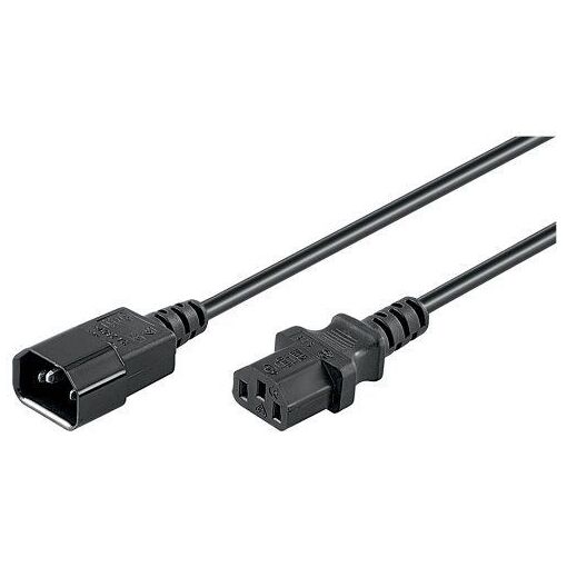 Cable de alimentación Wentronic (enchufe S-050) 0,5 m negro (Importación Alemania)